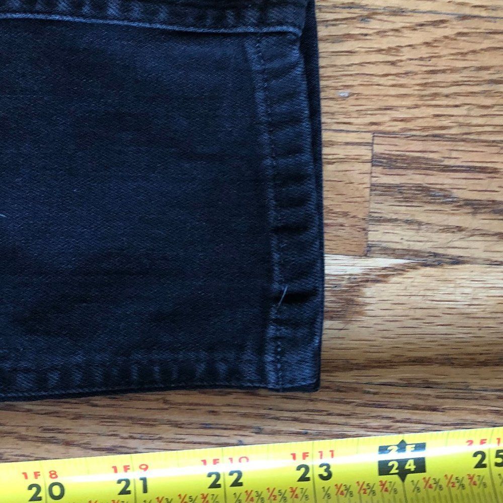 ALLSAINTS Black Biker Skinny Cropped Denim Jeans Women's Size 26 - Picture 6 of 6
